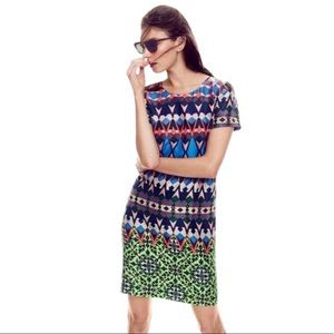 J.crew Gemstone floral silk dress